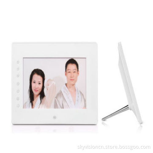 7-inch Digital Photo Frame with Front Button, Supports 1,080P, Easy to Fix on All Display Shelf